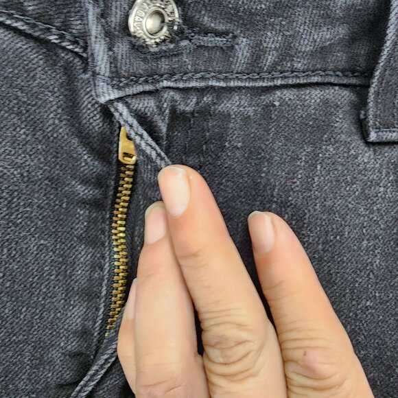 Levis Jeans Womens 14 529 Black Stretch Mid Rise Curvy Skinny Leg *GUC* - Picture 3 of 12